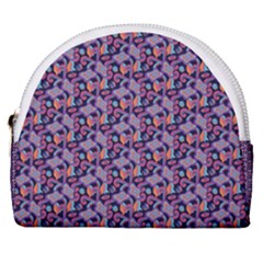 Trippy Cool Pattern Horseshoe Style Canvas Pouch