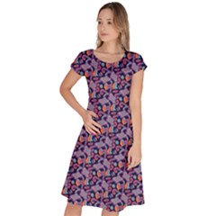 Trippy Cool Pattern Classic Short Sleeve Dress