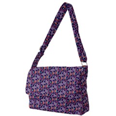 Trippy Cool Pattern Full Print Messenger Bag (L)