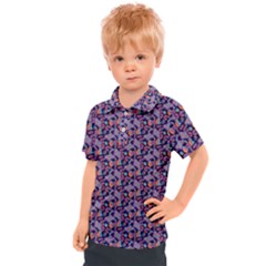 Trippy Cool Pattern Kids  Polo T-shirt
