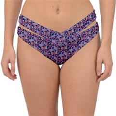 Trippy Cool Pattern Double Strap Halter Bikini Bottoms by designsbymallika