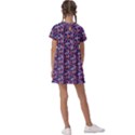 Trippy Cool Pattern Kids  Asymmetric Collar Dress View2