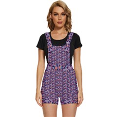 Trippy Cool Pattern Short Overalls