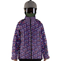 Trippy Cool Pattern Men s Zip Ski And Snowboard Waterproof Breathable Jacket by designsbymallika