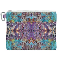 Amethyst On Turquoise Canvas Cosmetic Bag (xxl)