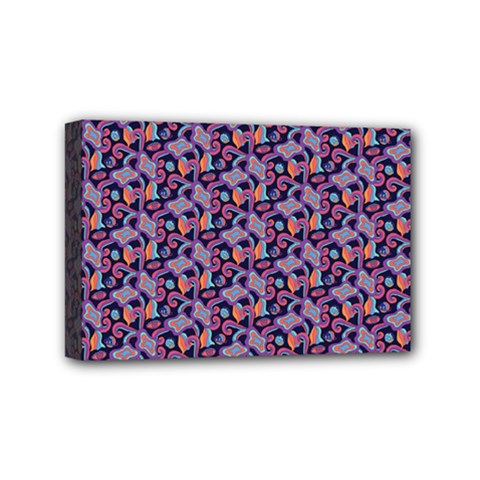 Trippy Cool Pattern Mini Canvas 6  X 4  (stretched)