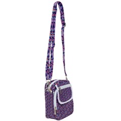 Trippy Cool Pattern Shoulder Strap Belt Bag by designsbymallika