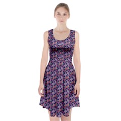 Trippy Cool Pattern Racerback Midi Dress