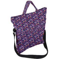 Trippy Cool Pattern Fold Over Handle Tote Bag