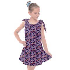 Trippy Cool Pattern Kids  Tie Up Tunic Dress by designsbymallika