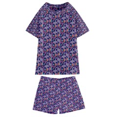 Trippy Cool Pattern Kids  Swim T-shirt And Shorts Set by designsbymallika