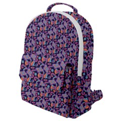 Trippy Cool Pattern Flap Pocket Backpack (small)