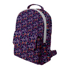 Trippy Cool Pattern Flap Pocket Backpack (large)