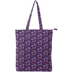 Trippy Cool Pattern Double Zip Up Tote Bag