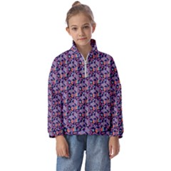 Trippy Cool Pattern Kids  Half Zip Hoodie