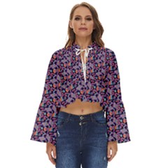 Trippy Cool Pattern Boho Long Bell Sleeve Top