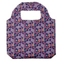 Trippy Cool Pattern Premium Foldable Grocery Recycle Bag