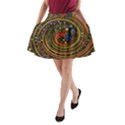 Swirl Vortex Emoji Cyclone Motion Art A-Line Pocket Skirt View1