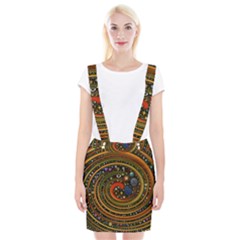 Swirl Vortex Emoji Cyclone Motion Art Braces Suspender Skirt