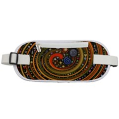 Swirl Vortex Emoji Cyclone Motion Art Rounded Waist Pouch