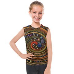 Swirl Vortex Emoji Cyclone Motion Art Kids  Mesh Tank Top