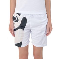 Hello Panda  Women s Basketball Shorts by MyNewStor