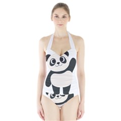 Hello Panda  Halter Swimsuit