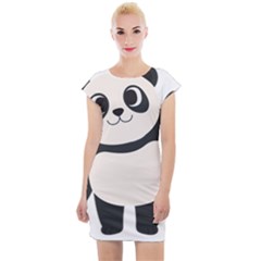 Hello Panda  Cap Sleeve Bodycon Dress by MyNewStor