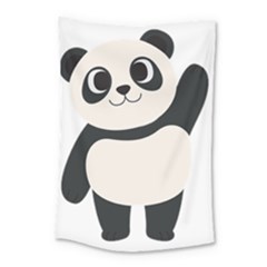 Hello Panda  Small Tapestry by MyNewStor