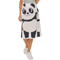 Hello Panda  Midi Panel Skirt by MyNewStor