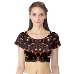 Year Of The Dragon Short Sleeve Crop Top