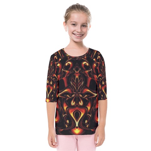 Year Of The Dragon Kids  Quarter Sleeve Raglan T-shirt by MRNStudios