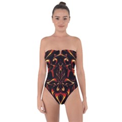 Year Of The Dragon Tie Back One Piece Swimsuit