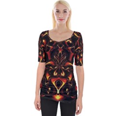 Year Of The Dragon Wide Neckline T-shirt