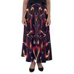 Year Of The Dragon Flared Maxi Skirt