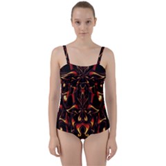 Year Of The Dragon Twist Front Tankini Set