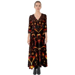 Year Of The Dragon Button Up Boho Maxi Dress by MRNStudios