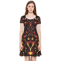 Year Of The Dragon Inside Out Cap Sleeve Dress