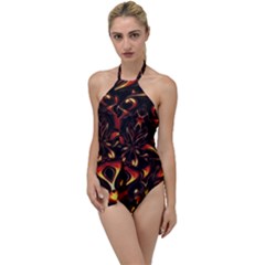 Year Of The Dragon Go With The Flow One Piece Swimsuit by MRNStudios