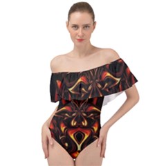 Year Of The Dragon Off Shoulder Velour Bodysuit 