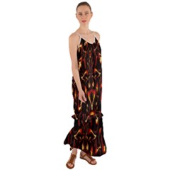 Year Of The Dragon Cami Maxi Ruffle Chiffon Dress