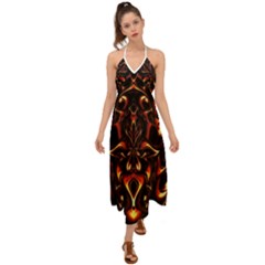 Year Of The Dragon Halter Tie Back Dress 