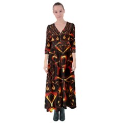 Year Of The Dragon Button Up Maxi Dress