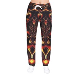 Year Of The Dragon Women Velvet Drawstring Pants by MRNStudios