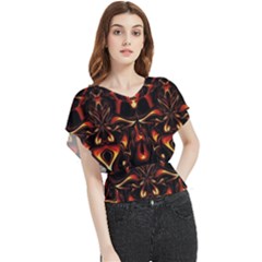 Year Of The Dragon Butterfly Chiffon Blouse