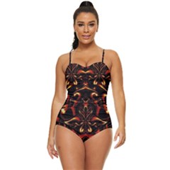 Year Of The Dragon Retro Full Coverage Swimsuit