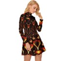 Year Of The Dragon Long Sleeve Velour Longline Dress View3