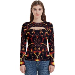 Year Of The Dragon Women s Cut Out Long Sleeve T-shirt