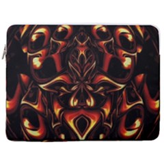 Year Of The Dragon 17  Vertical Laptop Sleeve Case With Pocket