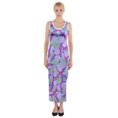 Kaleidoscope Dreams Fitted Maxi Dress by dflcprintsclothing